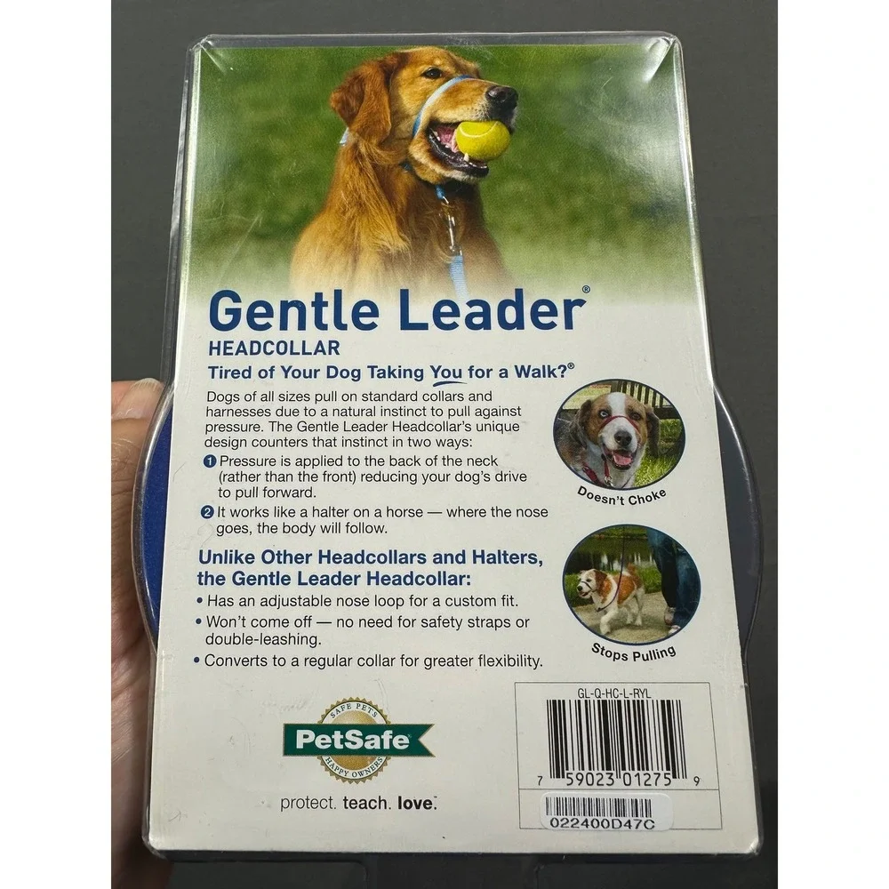 PetSafe Gentle Leader Headcollar‎ Large Royal Blue Dog Training GL-Q-HC-L-RYL